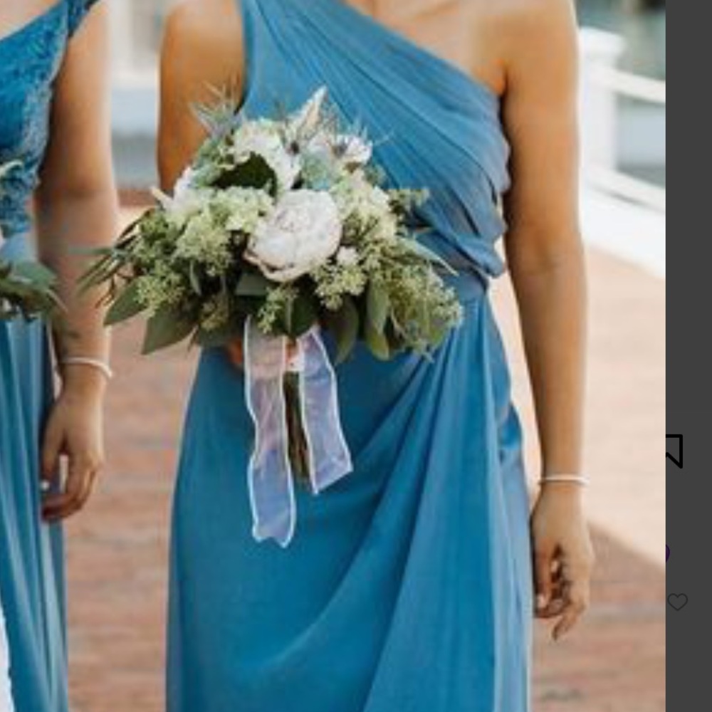 Bill Levkoff One Shoulder Bridesmaid Dress